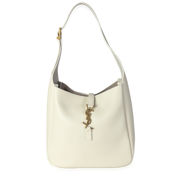 Saint Laurent Handbags - Saint Laurent Crema Soft Calfskin Small Le 5 à 7 Hobo